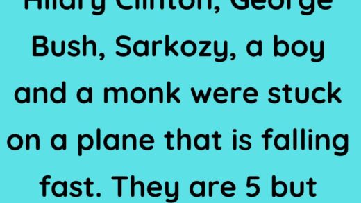 A boy and a monk were stuck on a plane