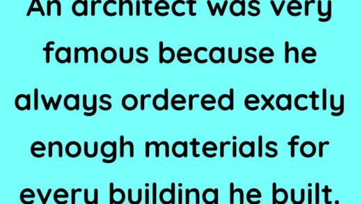 An architect was very famous