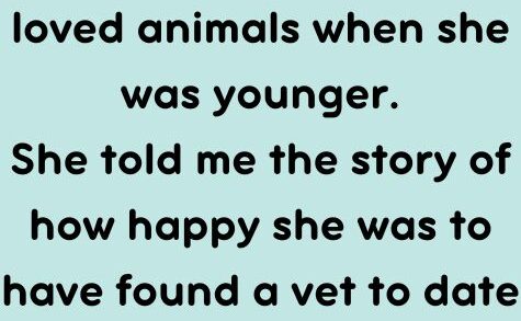 Grandmother loved animals