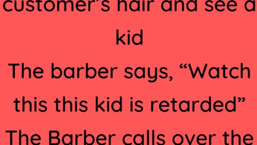 A barber is cutting customers hair