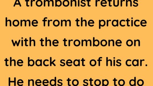 A trombonist returns home