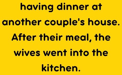 An elderly couple was having dinner