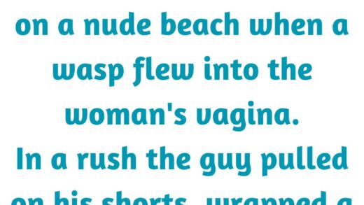 A man and a woman were on a nude beach