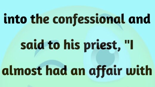 A married Irishman went into the confessional