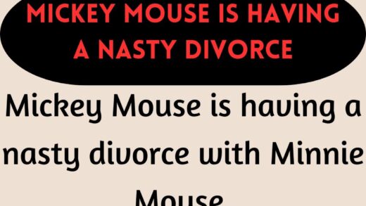 Mickey Mouse is having a nasty divorce