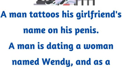 A man tattoos his girlfriend